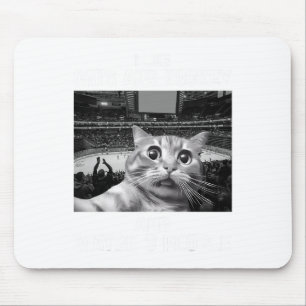 Tapis De Souris J'aime les chats et le hockey peut-être 3 personne