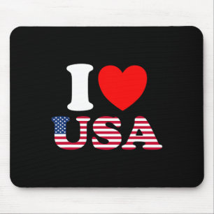 Tapis De Souris J'aime les États-Unis