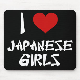 Tapis De Souris J'aime les filles japonaises