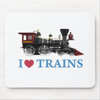 Tapis De Souris J'aime les trains