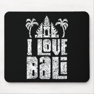 Tapis De Souris J'aime Li Indonesia Vagues d'été Vacances 
