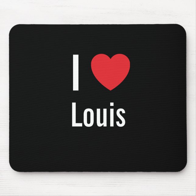Tapis De Souris J'aime Louis (Devant)