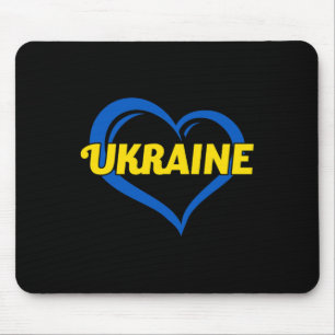 Tapis De Souris J'aime l'Ukraine Je cœur l'Ukraine Drapeau ukraini
