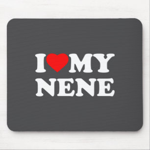 Tapis De Souris J'aime ma famille Nene cœur grand-mère manches lon