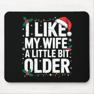 Tapis De Souris J'aime ma femme un peu plus âgée humour mari Noël