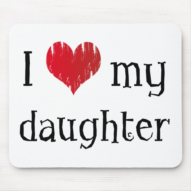 Tapis De Souris J'aime ma fille (Devant)
