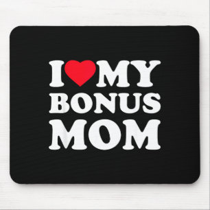 Tapis De Souris J'aime ma maman bonus je cœur famille grand-mère