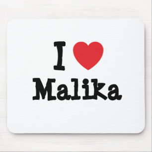 Tapis De Souris J'aime Malika coeur T-shirt