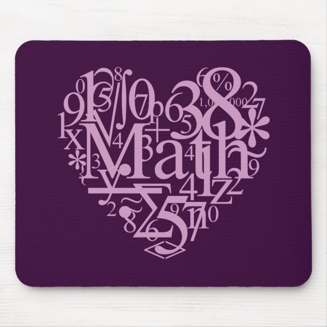 Tapis De Souris J'aime MathMousepad (Devant)