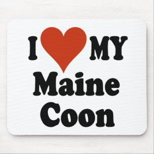 Tapis De Souris J'aime mes cadeaux et habillement de chat de