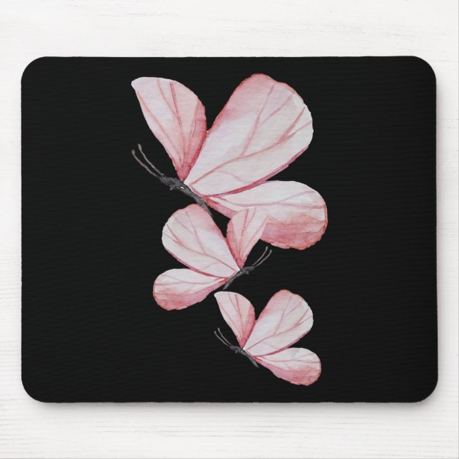 Tapis De Souris J'Aime Mes Cadeaux Papillon (Devant)
