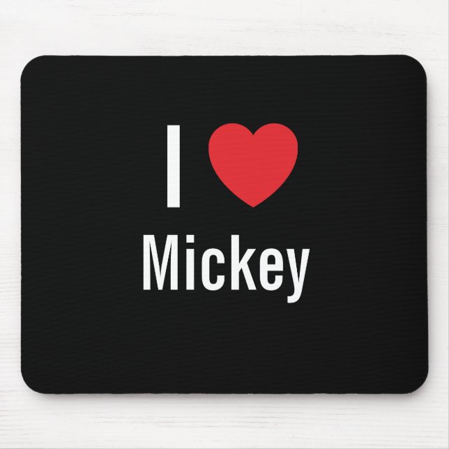 Tapis De Souris J'aime Mickey (Devant)