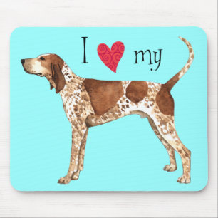 Tapis De Souris J'aime mon American English Coonhound