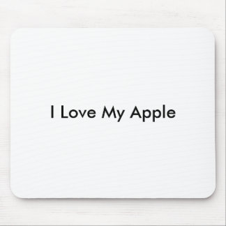 Tapis De Souris J'aime mon Apple - Mousepad
