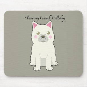Tapis De Souris J'aime mon Bouledogue Français