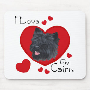Tapis De Souris J'Aime Mon Cairn Terrier