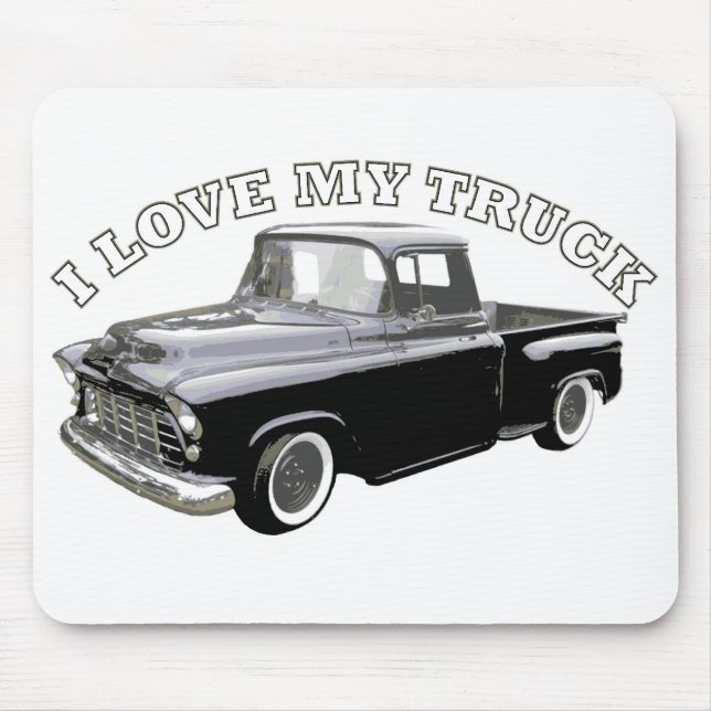 Tapis De Souris J'aime mon camion (Devant)
