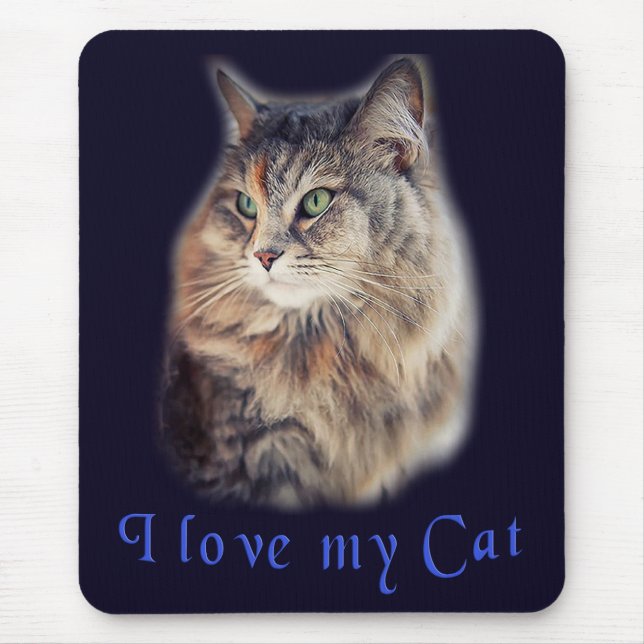 Tapis De Souris J'aime mon chat  (Devant)