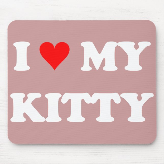 Tapis De Souris J'aime mon chaton (Devant)