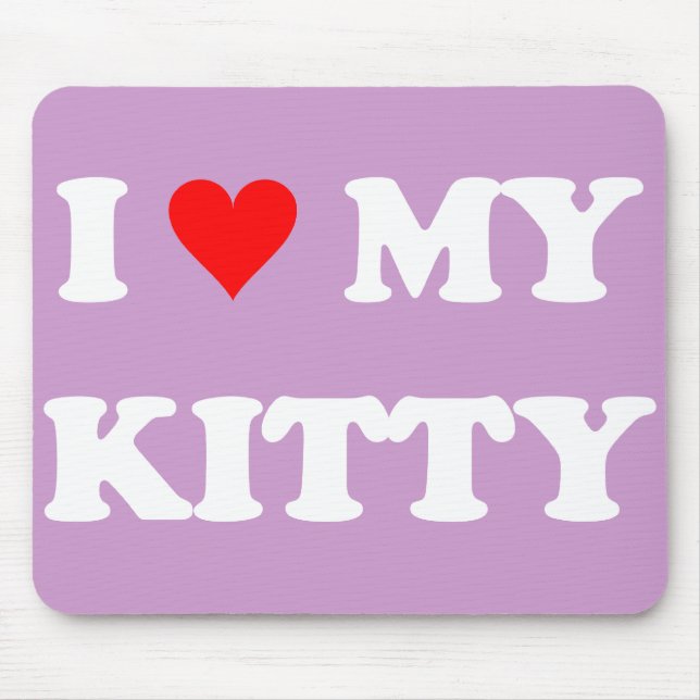 Tapis De Souris J'aime mon chaton (Devant)