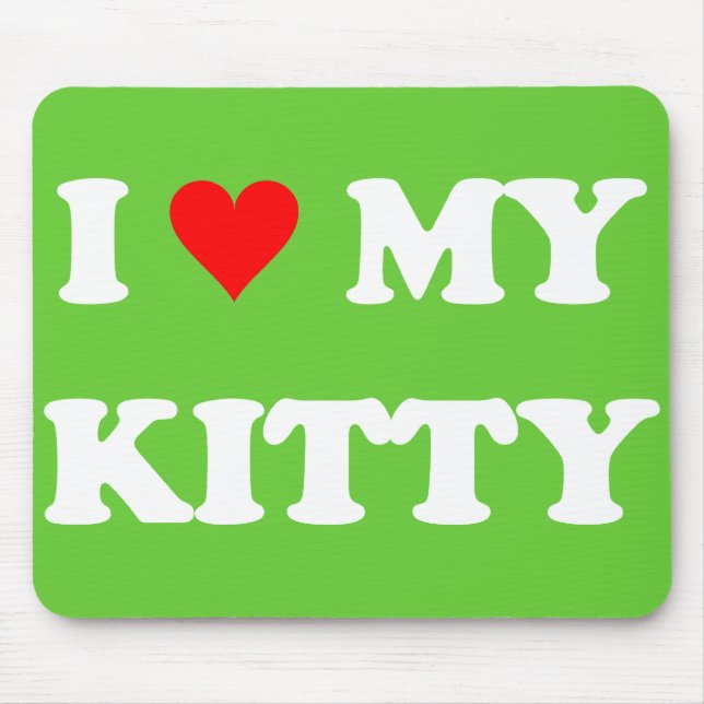 Tapis De Souris J'aime mon chaton (Devant)