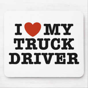 Tapis De Souris J'Aime Mon Conducteur De Camion