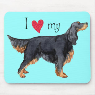 Tapis De Souris J'aime mon Gordon Setter