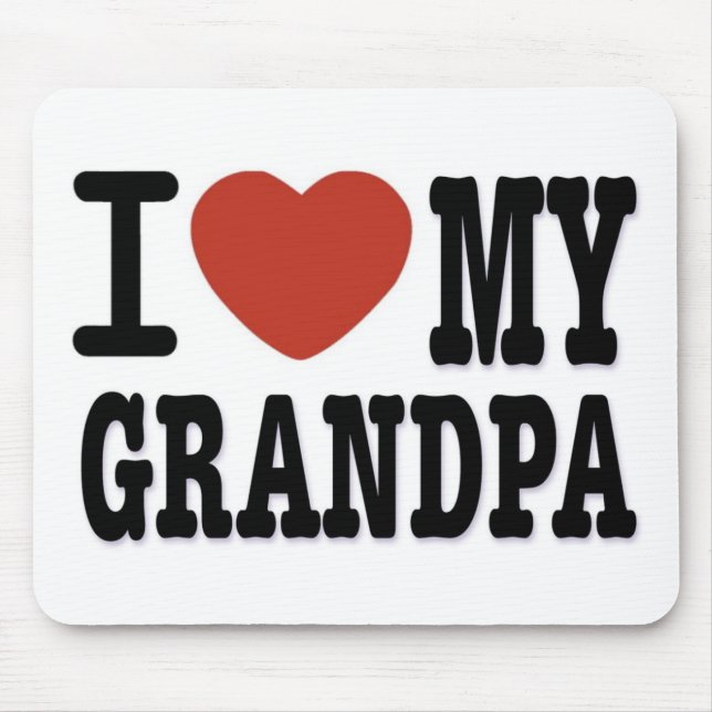 TAPIS DE SOURIS J'AIME MON GRAND-PAPA (Devant)