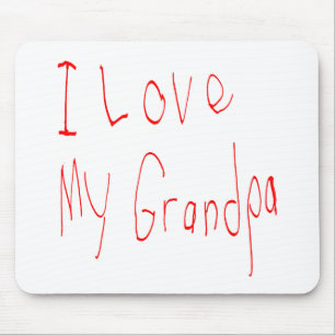 Tapis De Souris J'aime mon grand-papa ! Mousepad