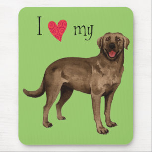 Tapis De Souris J'aime mon laboratoire de chocolat
