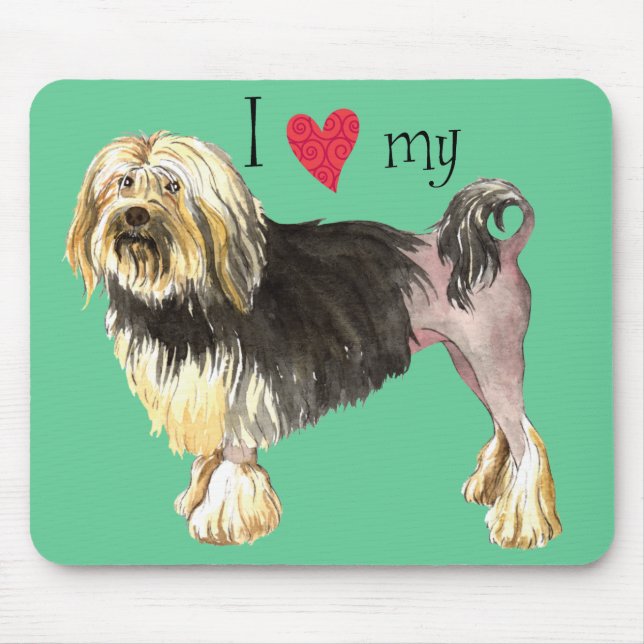 Tapis De Souris J'aime mon Lowchen (Devant)