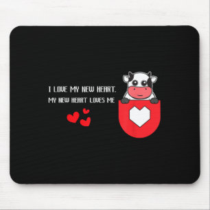 Tapis De Souris J'aime mon nouveau cœur m'aime santé cardiaque car