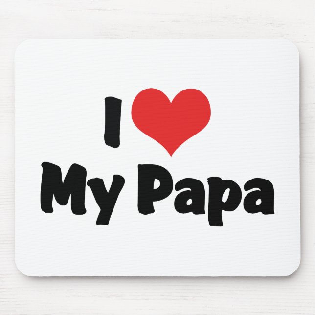 Tapis De Souris J'aime mon papa (Devant)
