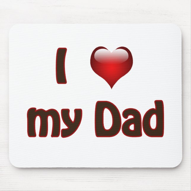 Tapis De Souris J'aime mon père (Devant)