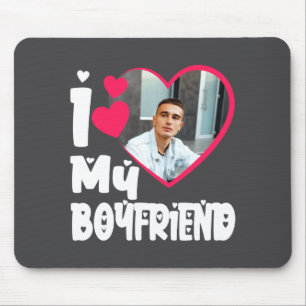 Tapis De Souris J'aime mon petit ami D Photo