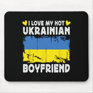 Tapis De Souris J'aime mon petit ami ukrainien chaud couple Ukrain