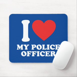 Tapis De Souris J'Aime Mon Policier