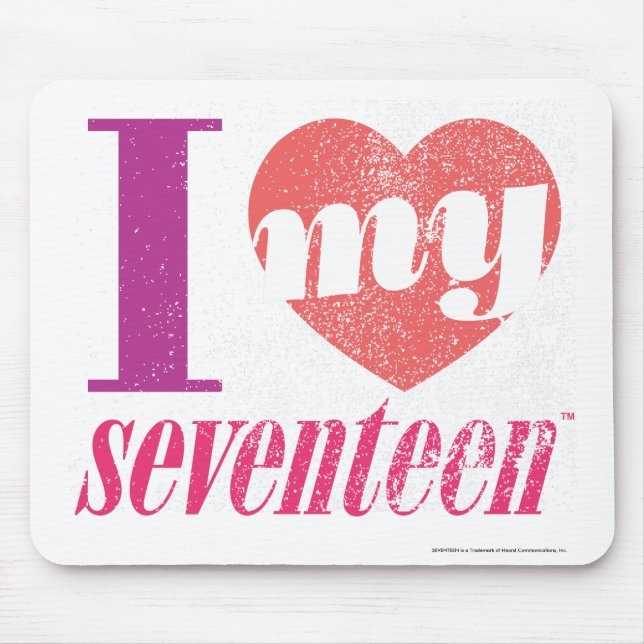 Tapis De Souris J'aime mon rose 17 (Devant)