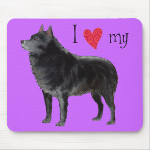 Tapis De Souris J'aime mon Schipperke