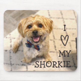 Tapis De Souris J'Aime Mon Shorkie | Photo complète