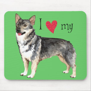Tapis De Souris J'aime mon Vallhund suédois