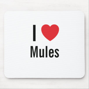 Tapis De Souris J'aime Mules