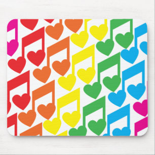 Tapis De Souris J'aime Musique Mousepad