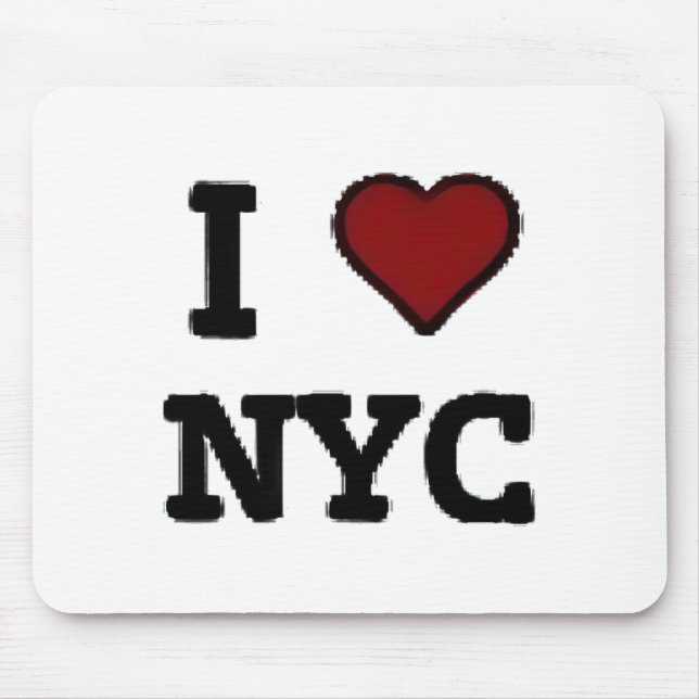 Tapis De Souris J'aime NYC cœur (Devant)