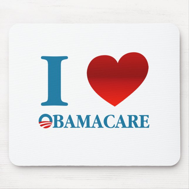 Tapis De Souris J'aime Obamacare (Devant)