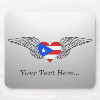 Tapis De Souris J'aime Porto Rico - ailes