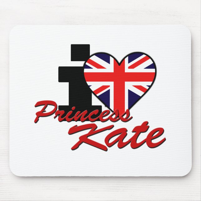 Tapis De Souris J'aime princesse Kate (Devant)