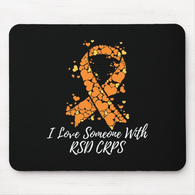 Tapis De Souris J'aime quelqu'un avec la sensibilisation RSD CRPS (Devant)