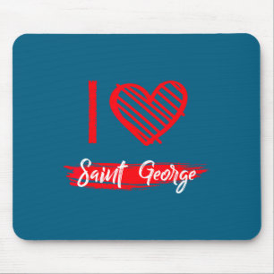 Tapis De Souris J'aime Saint George J'aime Saint George