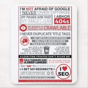 TAPIS DE SOURIS J'AIME SEO MOUSEPAD